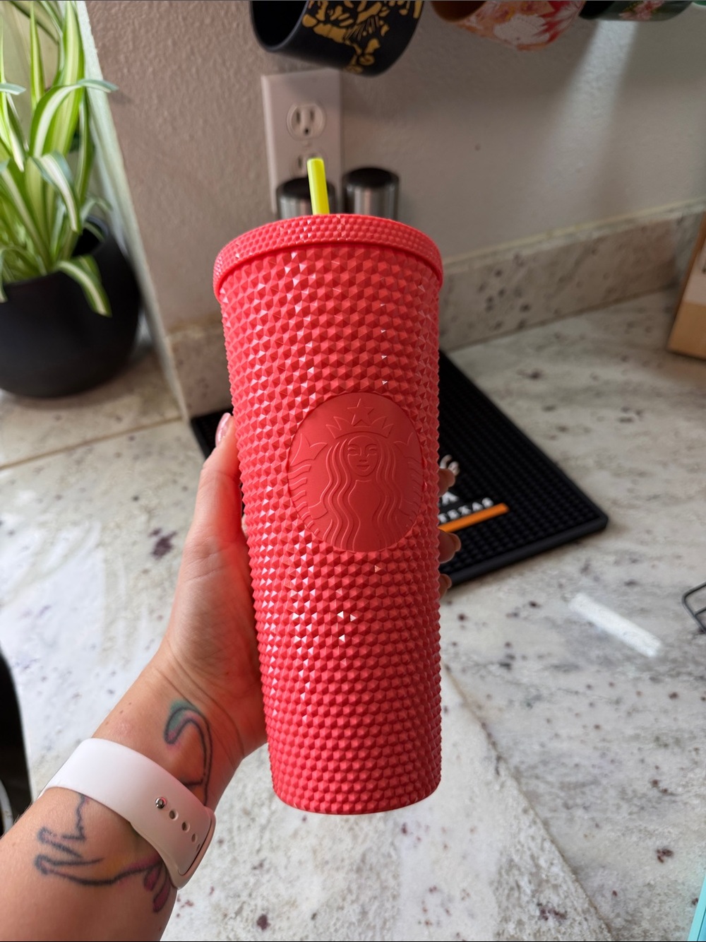 Starbucks Coral Studded tumbler